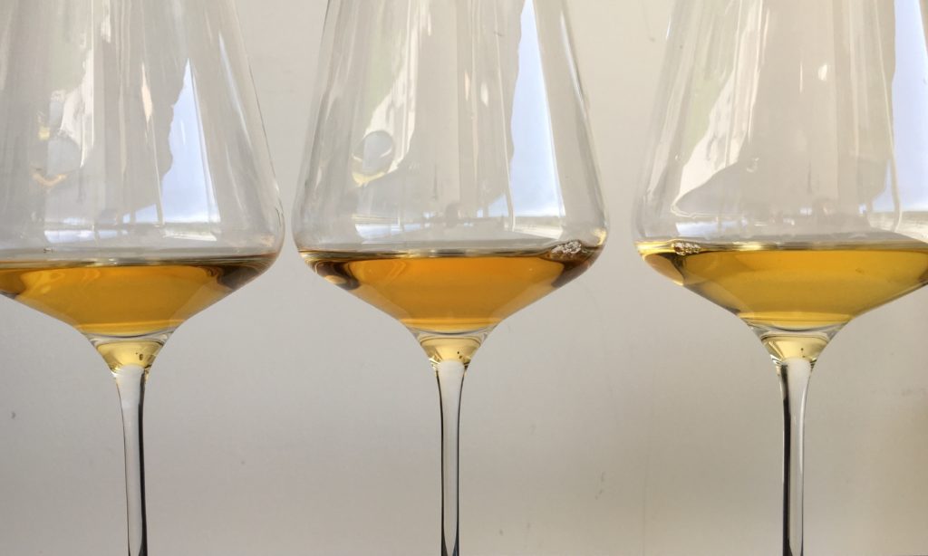 Grabovac orange wines at different maceration times