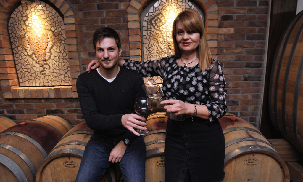Branimir Turk and Jasna Antunović Turk of winery Antunović, Croatia