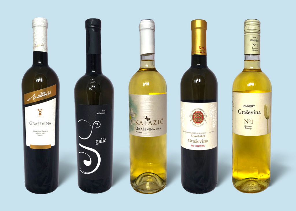 5 Graševinas tasted