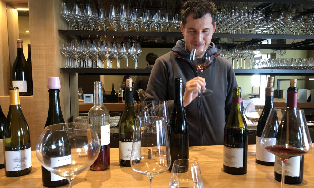 Josip Korak in the tasting room, Korak Winery